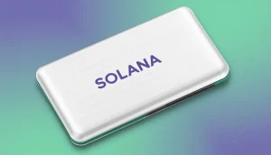 Solanaのブランドカラーである紫と緑を基調としたスタイリッシュなハードウェアウォレット