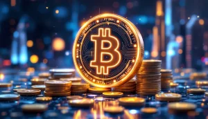 新興仮想通貨が既存銘柄とともにデジタル都市で上昇する様子