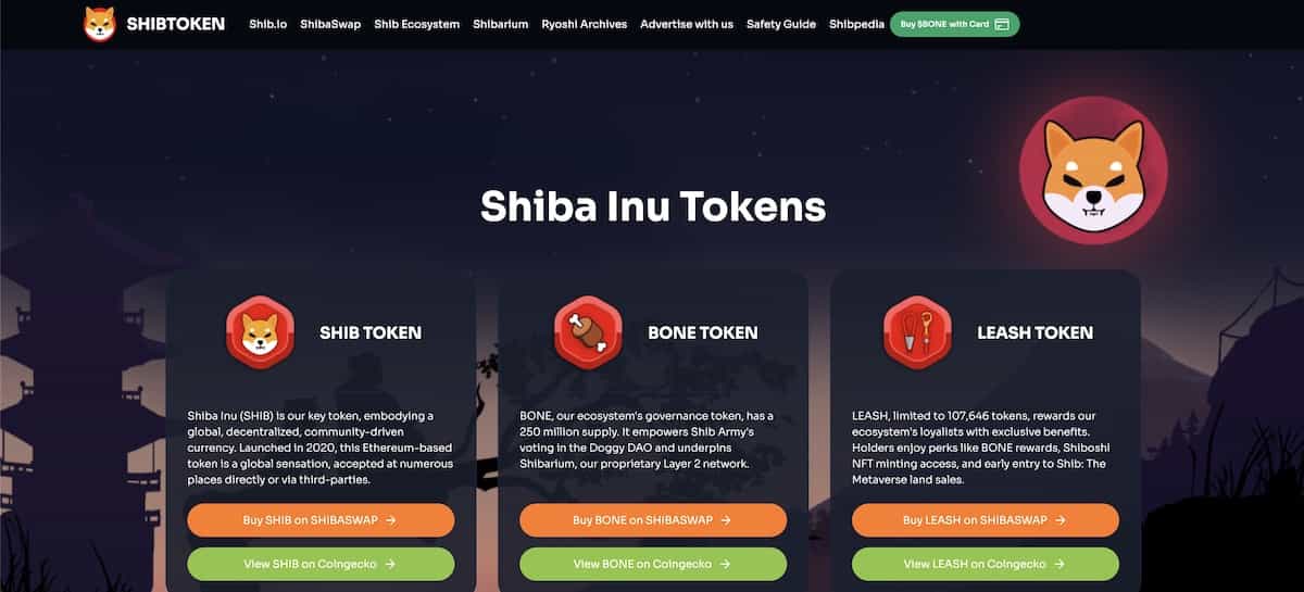 柴犬コインの公式サイト-PCファーストビュー