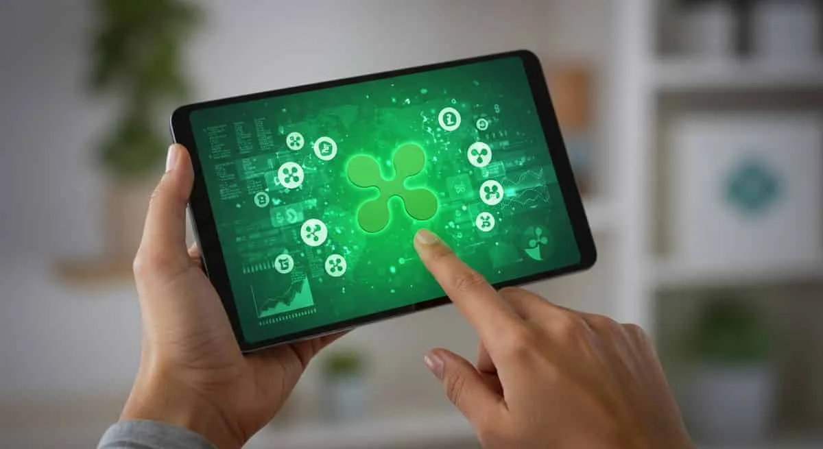 Ripple 仮想通貨 タブレット操作