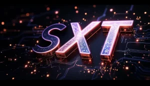 AIとブロックチェーンの融合を象徴する、Space and Time （SXT） のロゴ