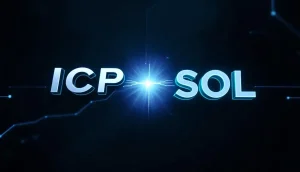 黒背景にICP・SOL