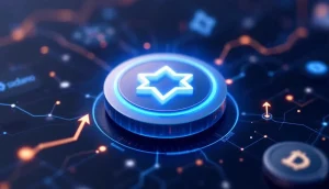新しい仮想通貨Solaxy（SOLX）のシンボルが輝く未来的なイメージ