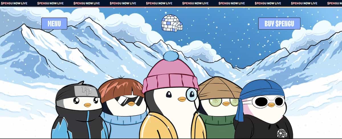 pengu仮想通貨のpcファーストビュー