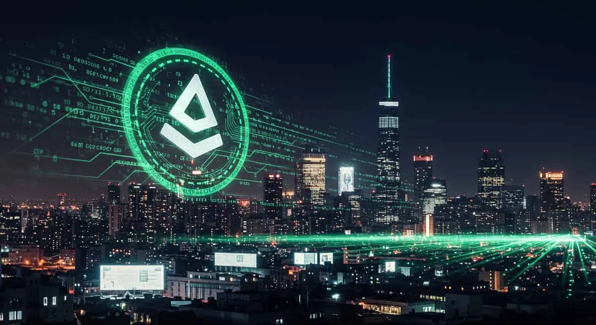 近未来の都市と仮想通貨ネットワーク