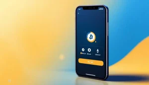 スペインの大手銀行BBVAのロゴと、ビットコインとイーサリアムのシンボルが表示されたスマートフォン