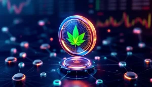 ブロックチェーン上でトークン化された炭素クレジットのイメージ