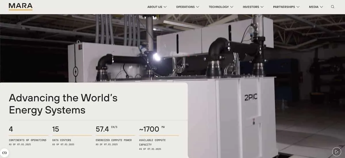 マラホールディングスの公式サイトファーストビュー