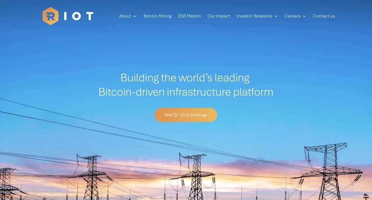 ライオットプラットフォームズの公式サイトファーストビュー