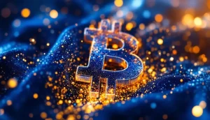 エルサルバドルの国旗とビットコイン