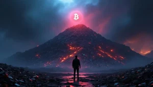 ビットコインを失った男性と埋立地