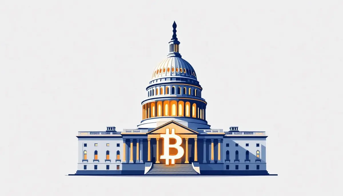 米国証券取引委員会（SEC）による仮想通貨規制の近代化を象徴するイラスト
