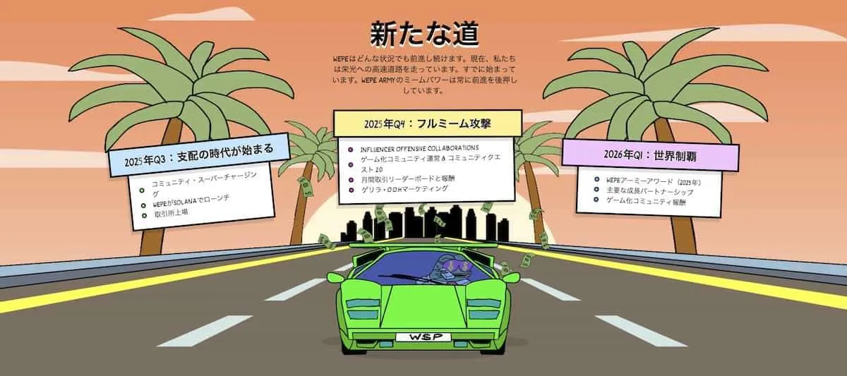 wall-street-pepeのソラナ版ロードマップ