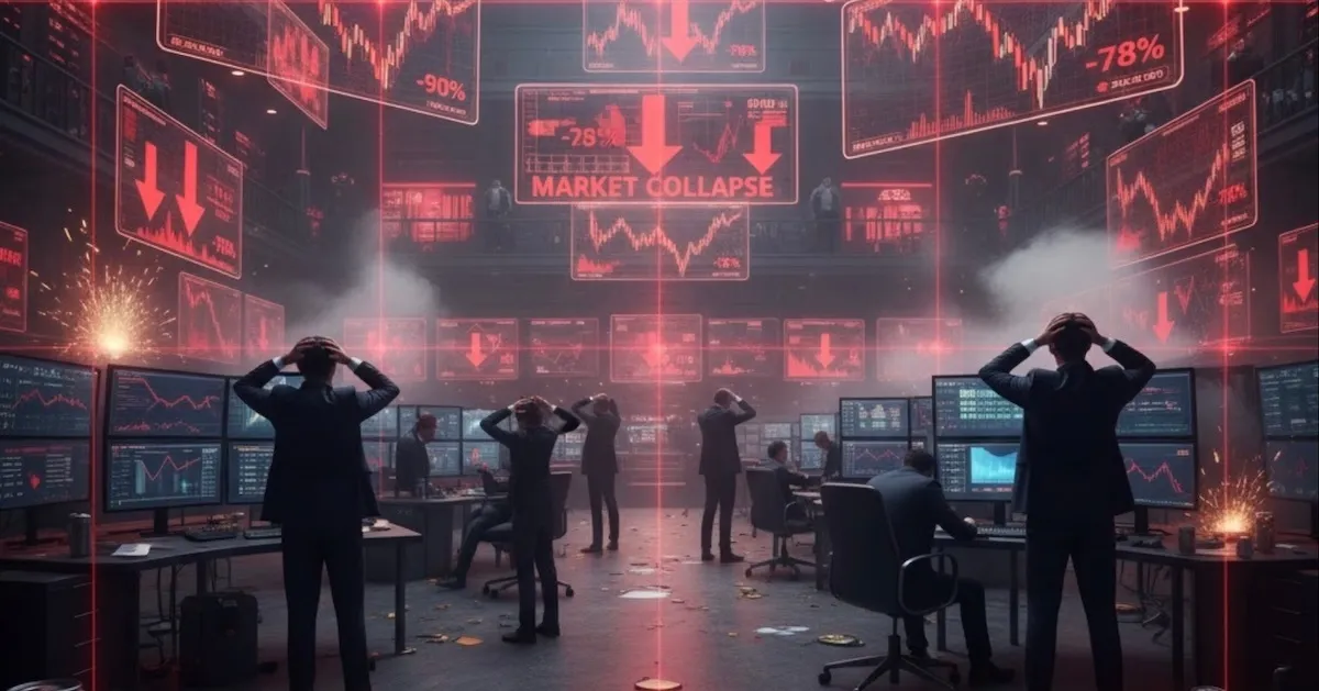 暴落し、絶望的な仮想通貨トレーダーたち