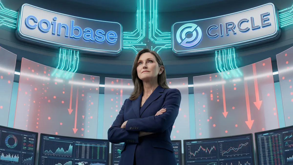 ARK、コインベースやサークル株を買い増し｜下落局面で強気姿勢