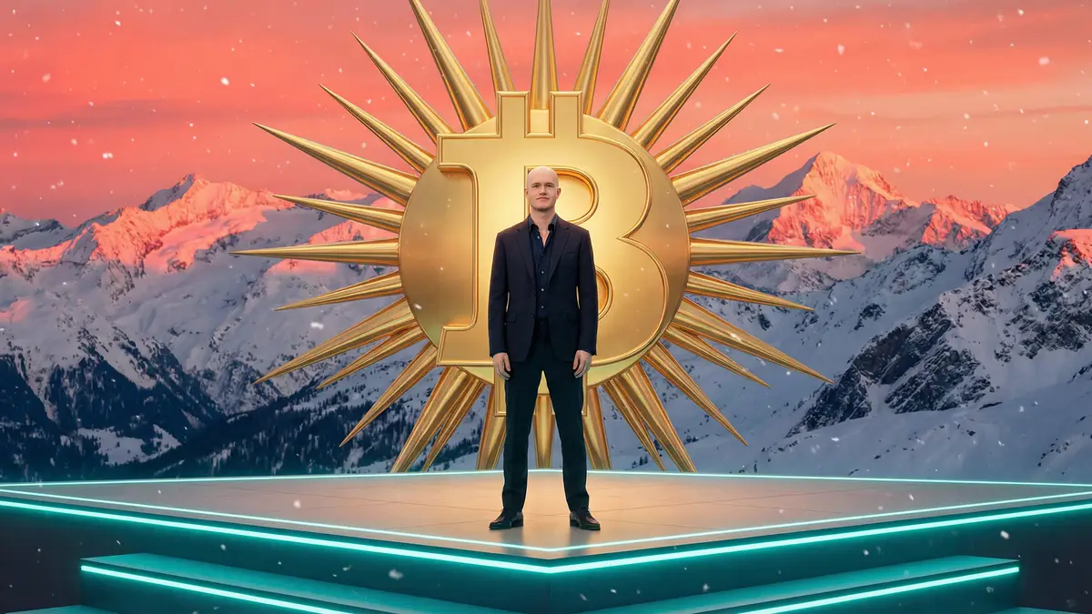 コインベースCEO、ダボス会議で「ビットコイン本位制」到来示唆