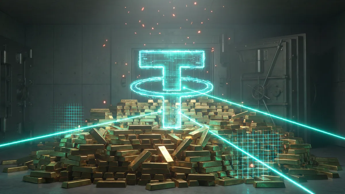 テザー社の金裏付けトークン「XAU₮」が急成長、第4四半期に1300億円超を販売