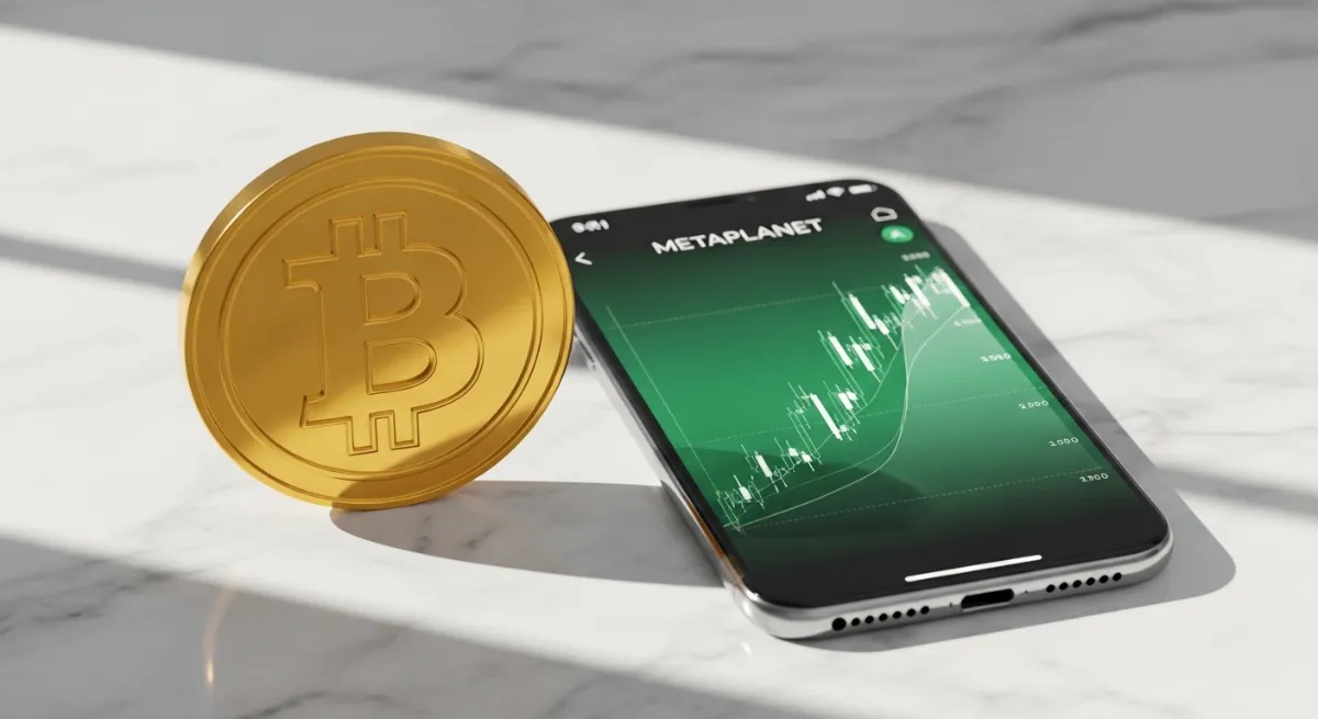 仮想通貨ビットコインとメタプラネット相場チャート