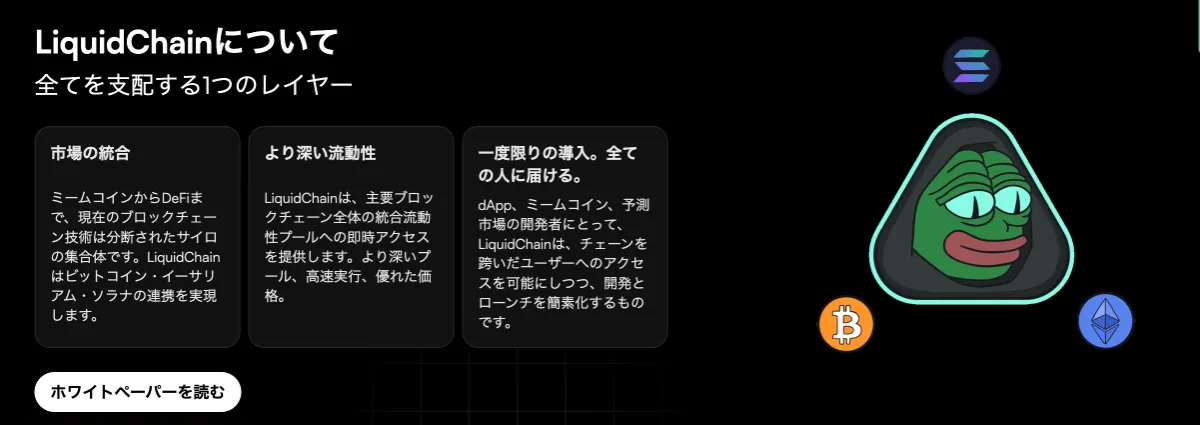 Liquidchainの特徴