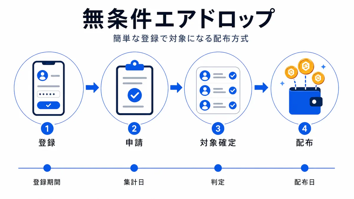 無条件エアドロップの図解