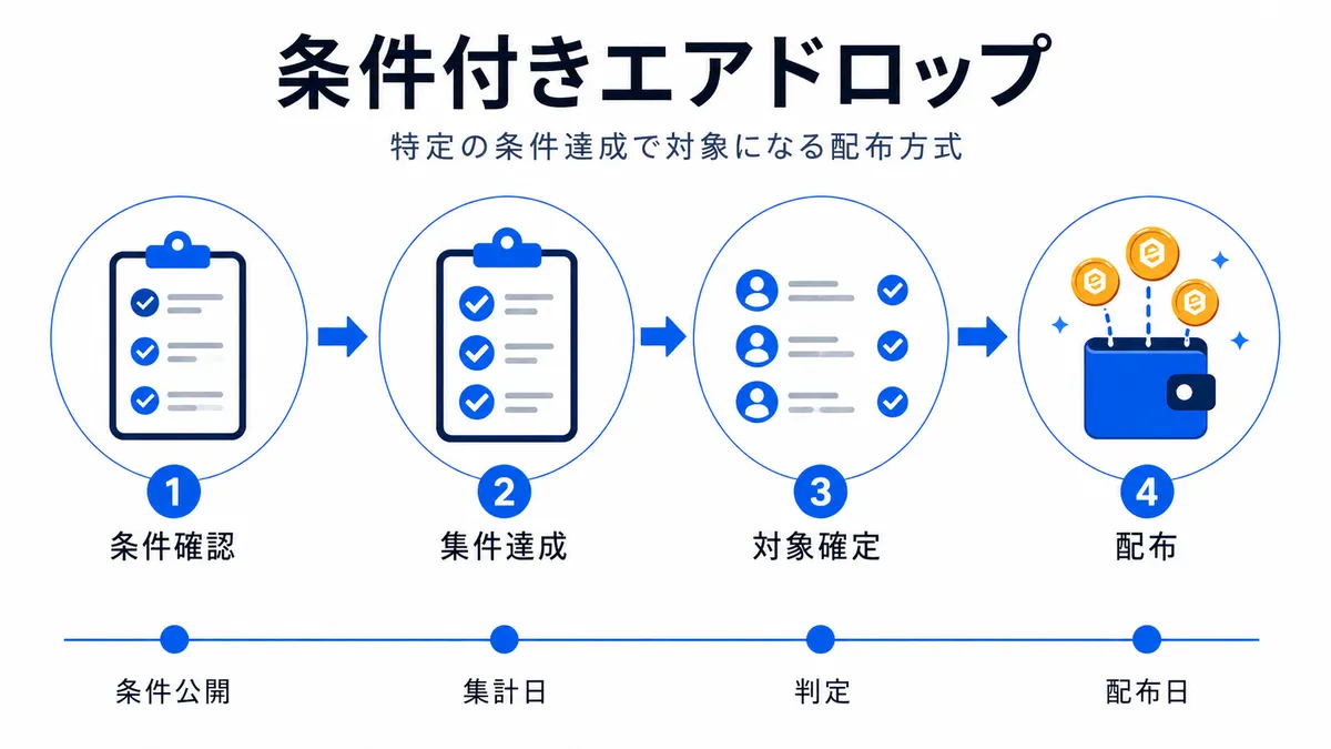 条件付きエアドロップの図解