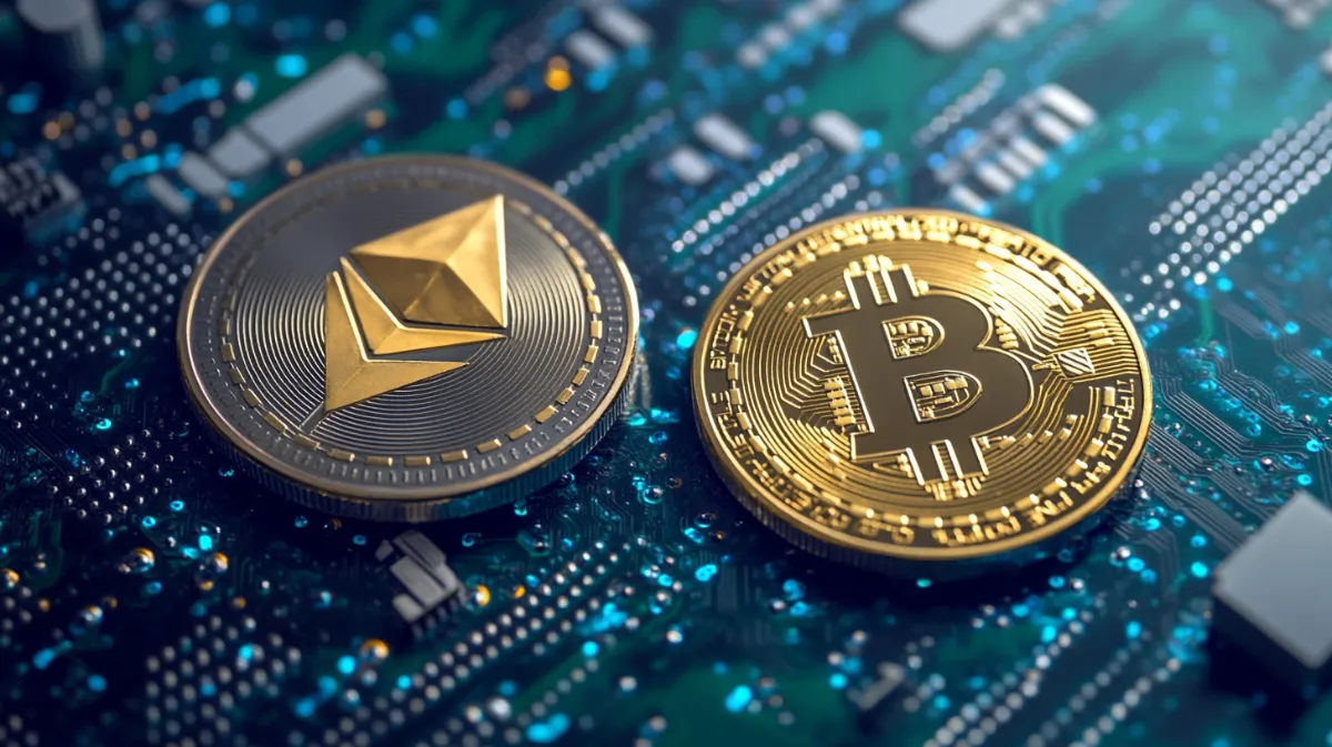 ブビンガバイナリーとビットコイン、イーサリアムのイメージ
