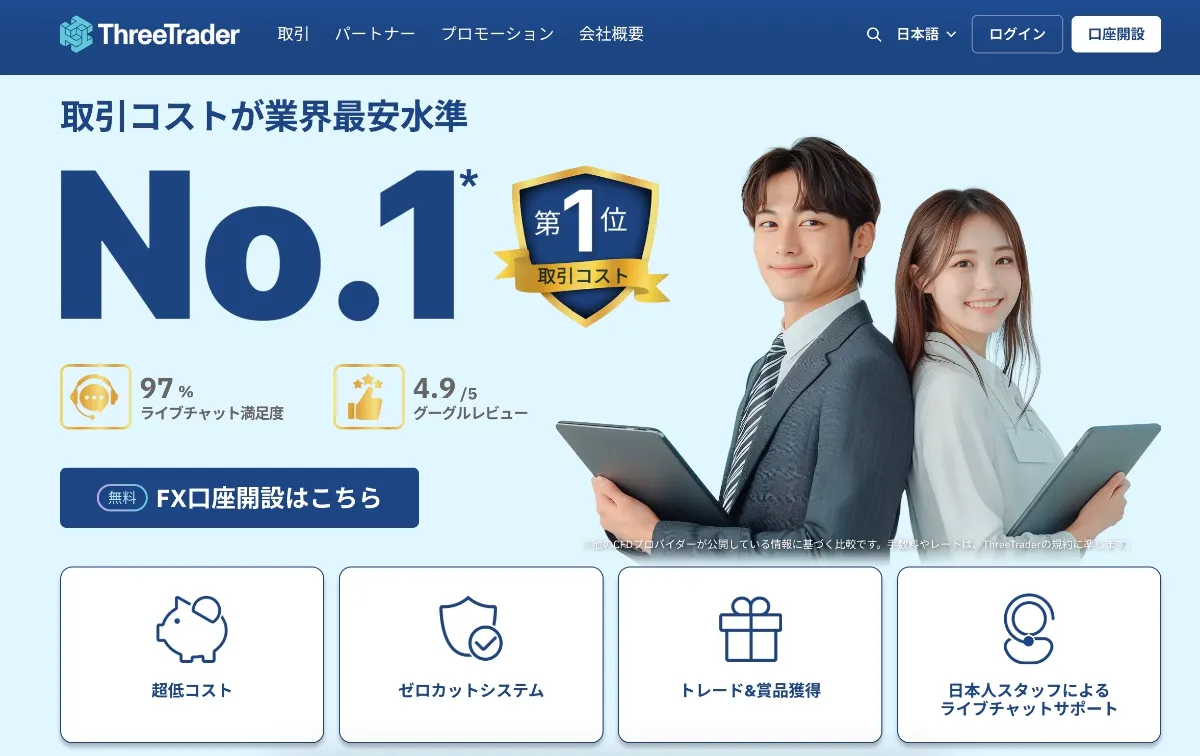 ThreeTrader公式サイト