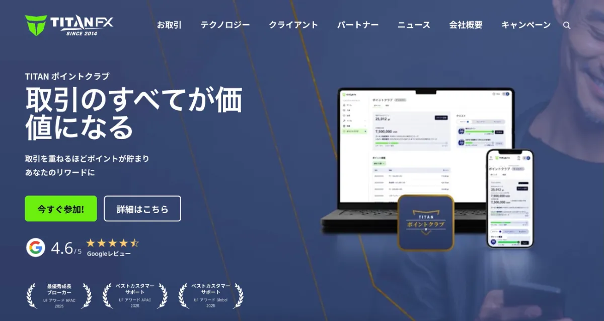 TitanFX公式サイト