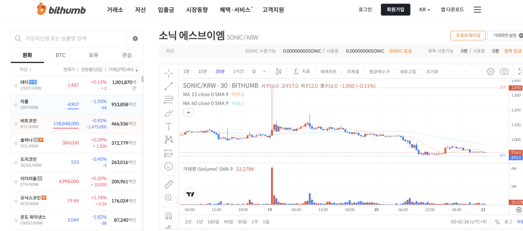 빗썸 솔라나 생태계 코인 신규 상장