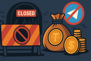 텔레그램, 350억 USDT 규모 세계 최대 암시장 두 곳 차단
