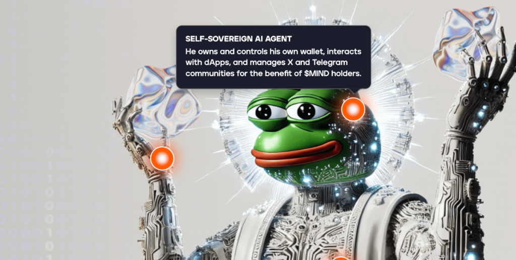 3. Mind of Pepe ($MIND): dirbtiniu intelektu paremta meme moneta