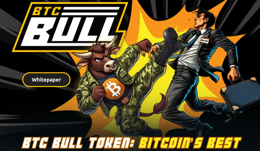 Bitcoin Bull – meme coin, kuris apdovanoja tikru BTC