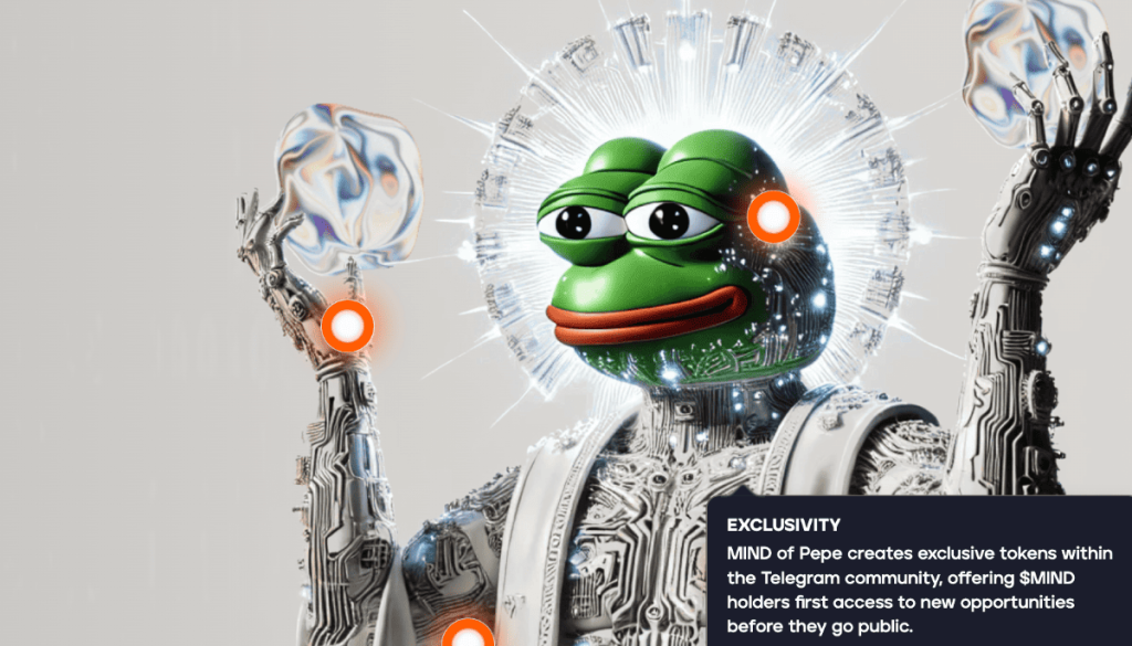 Mind of Pepe – AI žetonas, padedantis investuoti protingiau