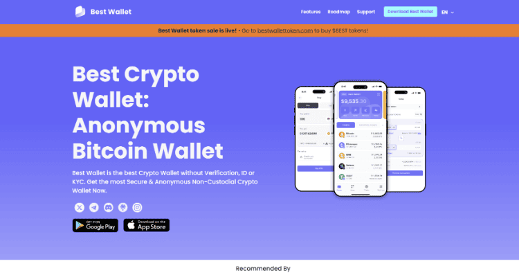 1. Best Wallet –puiki platforma norint pradėti investuoti į kripto