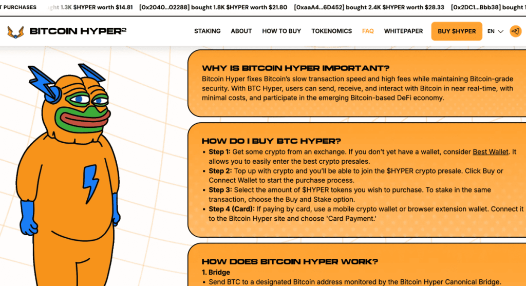 Bitcoin Hyper kainos prognozė