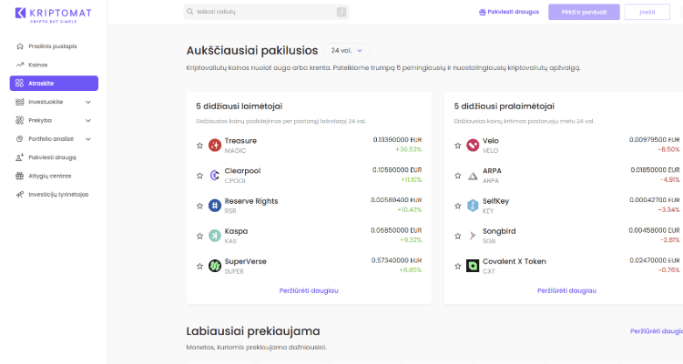 Kriptomat privalumai ir trūkumai