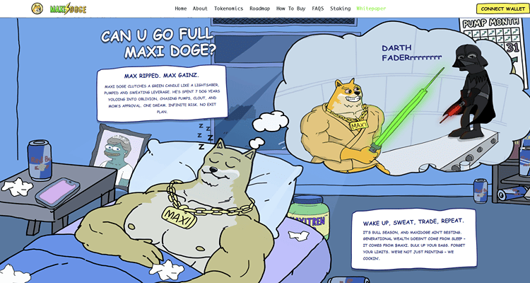 Nauja kriptovaliuta Maxi Doge pradėjo išankstinį pardavimą – banginiai per kelias minutes įpūtė $100 000