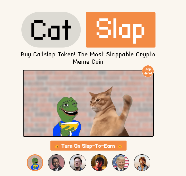 CatSlap – populāra kaķu tematikas mēmu monēta