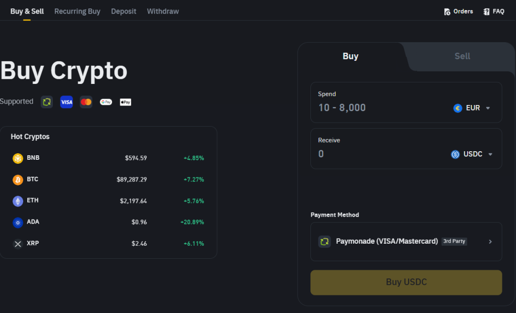 Sāciet tirdzniecību Binance