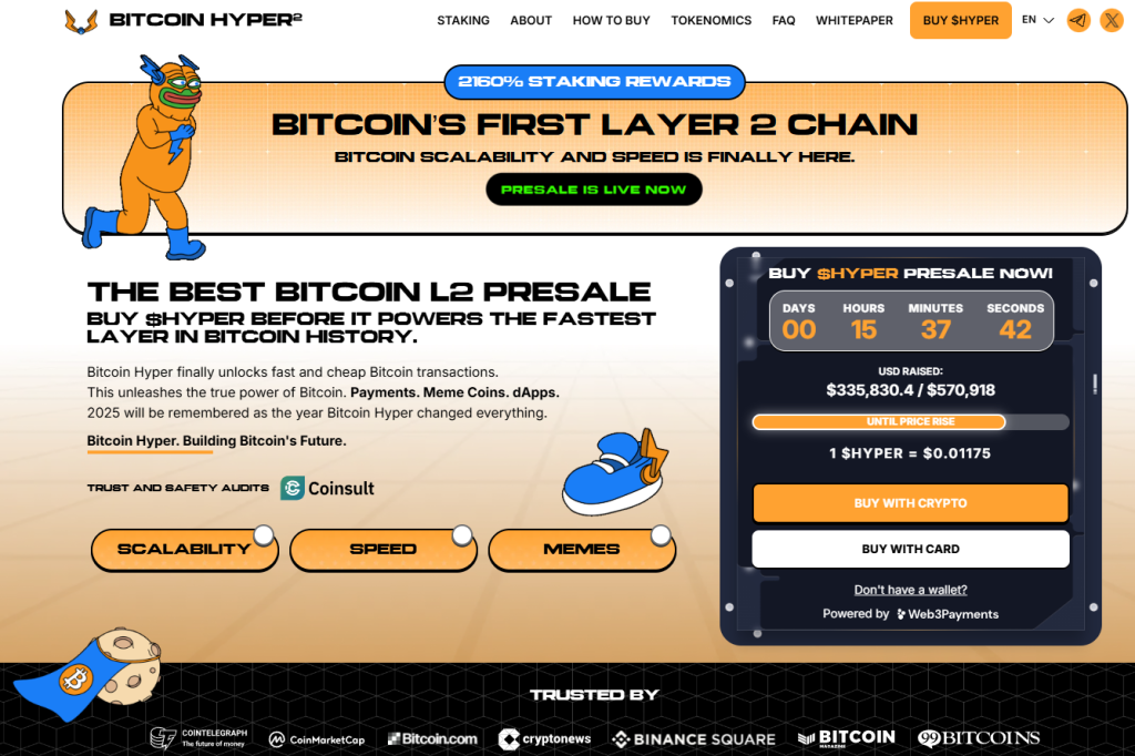 Bitcoin Hyper - nākamās paaudzes HYPE iepriekšpārdošanas iespēja