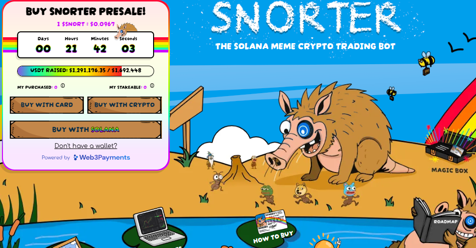 Snorter - mēmu monēta ar spēcīgu investoru atbalstu
