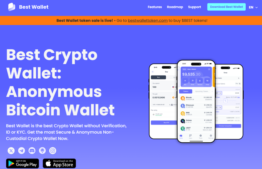 Best Wallet – lieliska platforma, lai sāktu investēt kriptovalūtās