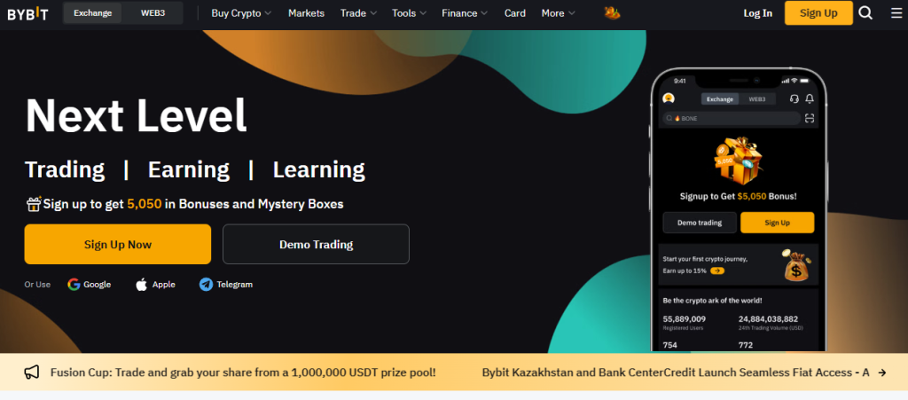 Bybit – profesionāla platforma iesācējiem un pieredzējušiem investoriem