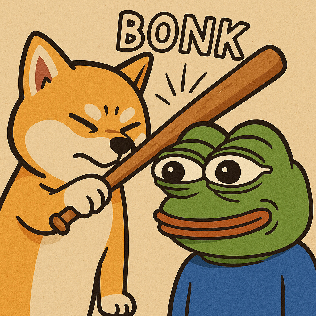 Mēmu monētu atgriešanās: PEPE, BONK un SHIB vērtība eksplodē