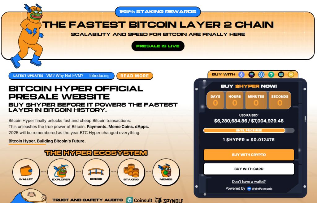 Bitcoin Hyper ($HYPER) — Bitcoin Layer-2 uz Solana platformas