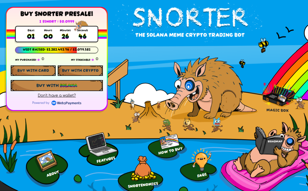 Snorter Token ($SNORT) — mēmu lietderība ar tirdzniecības priekšrocībām