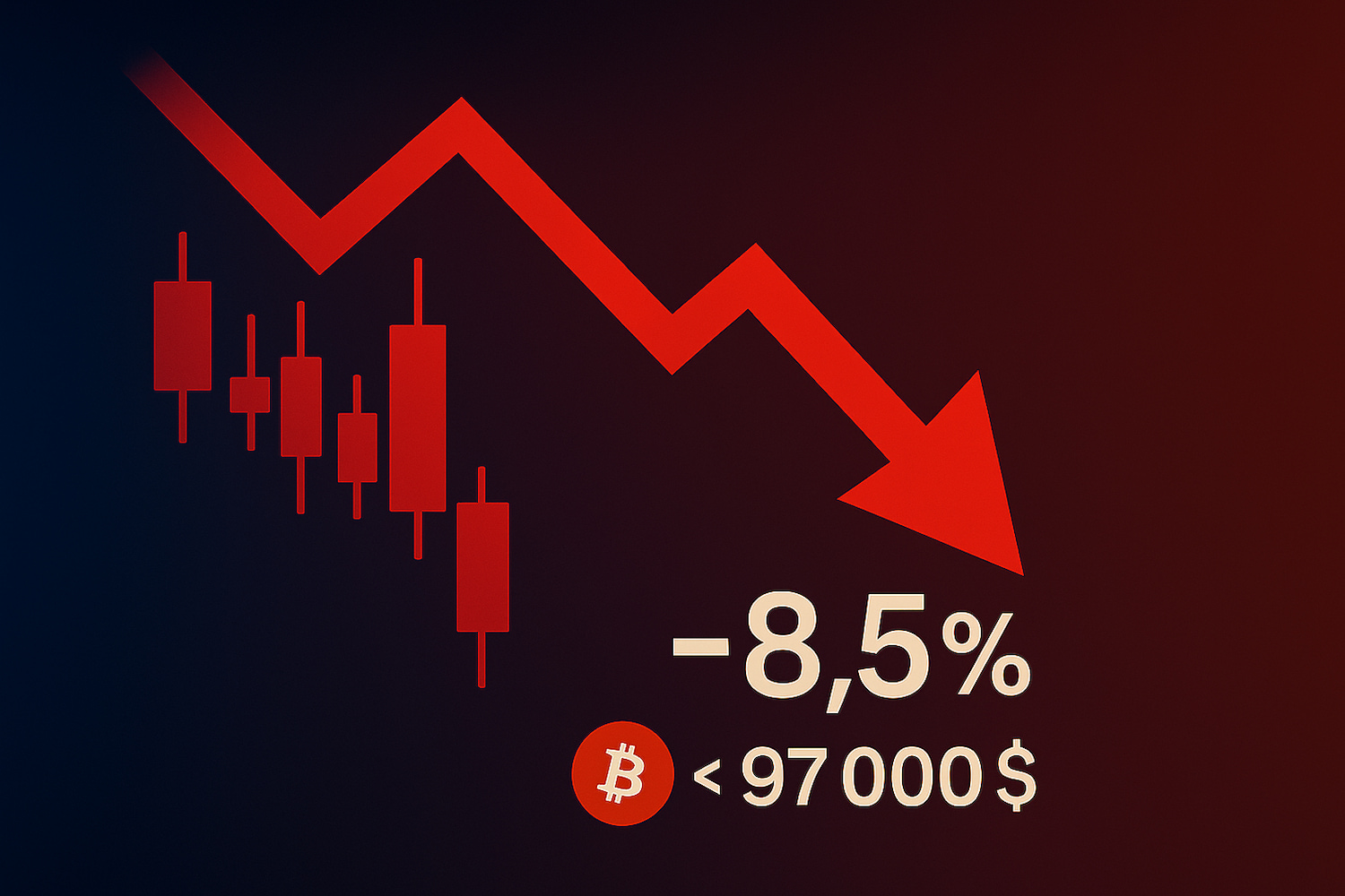Kāpēc šodien kriptovalūtas ir kritušās? Bitcoin cena ir zem 97 000$