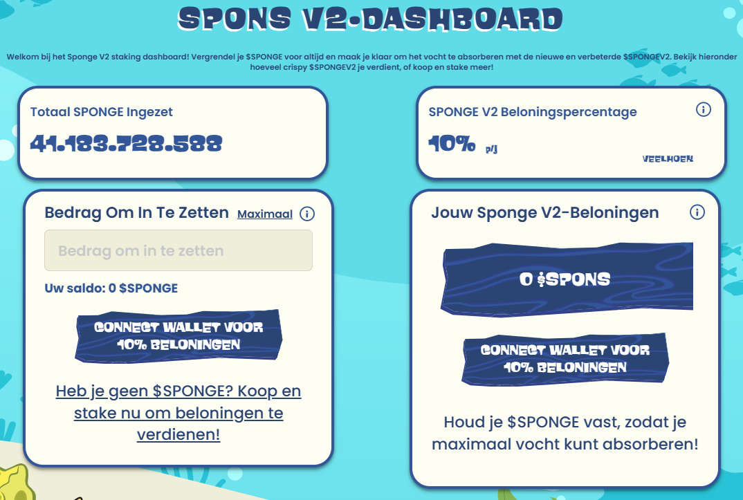 Sponge V2 staking