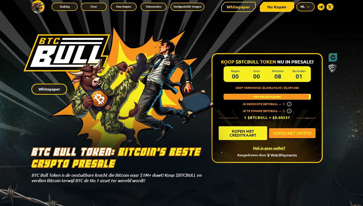 BTC Bull Token website