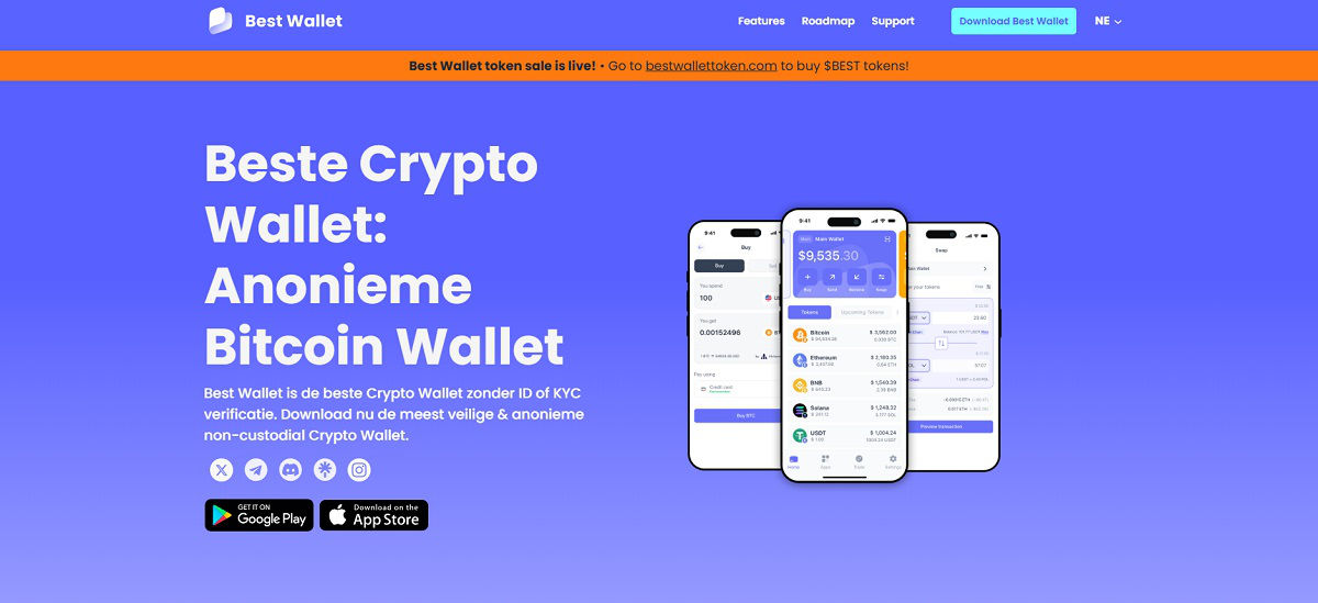 Best Wallet startpagina